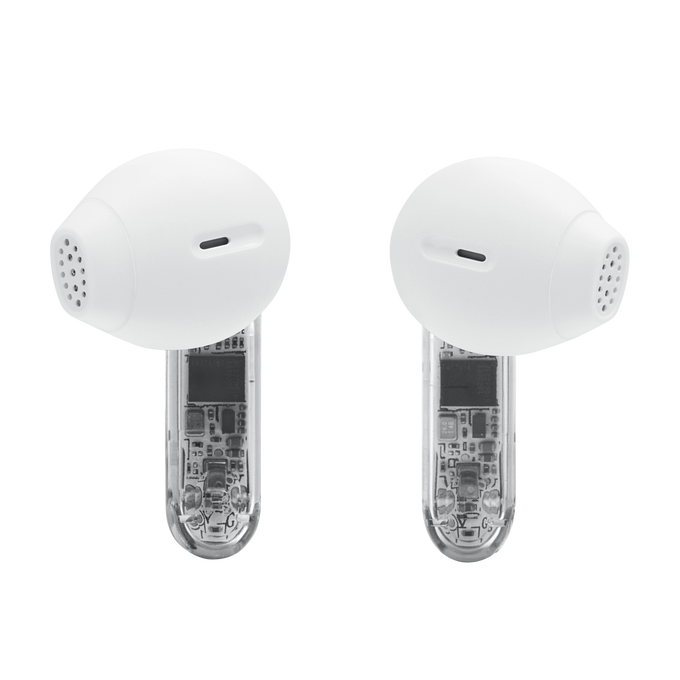JBL Tune Flex 2 Ghost Edition - Ghost White - True Wireless Noise Cancelling Earbuds - Back image number null